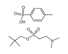 N,N-dimethyl-2-[(2,2-dimethylpropoxy)sulfonyl]ethanaminium p-toluenesulfonate结构式