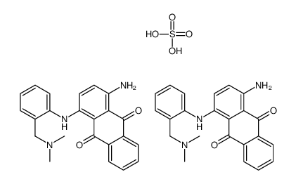 1-amino-4-[[(dimethylamino)methyl]anilino]anthraquinone, compound with sulphuric acid (2:1) Structure