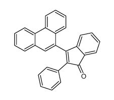 3-phenanthren-9-yl-2-phenylinden-1-one结构式