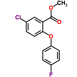 Methyl 5-chloro-2-(4-fluorophenoxy)benzoate结构式
