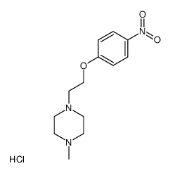 1-methyl-4-(2-(4-nitrophenoxy)ethyl)piperazine hydrochloride Structure