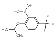 (2-ISOPROPOXY-5-(TRIFLUOROMETHYL)PHENYL)BORONIC ACID Structure