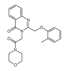 4-((2-((2-Methylphenoxy)methyl)-4-oxo-3(4H)-quinazolinyl)acetyl)morpho line picture