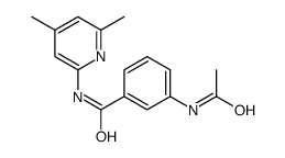 3-Acetamido-N-(4,6-dimethyl-2-pyridinyl)benzamide Structure