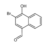 3-bromo-4-hydroxy-[1]naphthaldehyde Structure