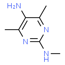 Pyrimidine,5-amino-4,6-dimethyl-2-methylamino- (5CI) structure