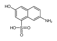 7-amino-3-hydroxynaphthalene-1-sulphonic acid Structure
