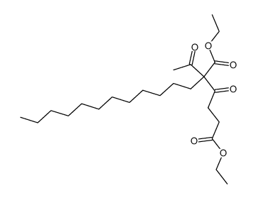 2-acetyl-2-dodecyl-3-oxo-adipic acid diethyl ester结构式