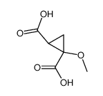 1-methoxy-cyclopropane-1,2-dicarboxylic acid Structure