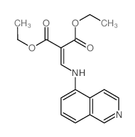 Propanedioic acid,2-[(5-isoquinolinylamino)methylene]-, 1,3-diethyl ester结构式