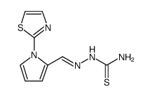 Hydrazinecarbothioamide, 2-[[1-(2-thiazolyl)-1H-pyrrol-2-yl]methylene] Structure