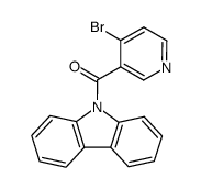 9-(4-bromo-3-pyridinecarbonyl)carbazole结构式