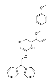 (9H-fluoren-9-yl)methyl ((2S,3R)-1-hydroxy-3-((4-methoxybenzyl)oxy)pent-4-en-2-yl)carbamate Structure