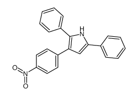 3-(4-nitrophenyl)-2,5-diphenyl-1H-pyrrole结构式