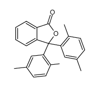 3,3-bis-(2,5-dimethyl-phenyl)-phthalide结构式