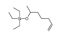 triethyl(hept-6-en-2-yloxy)silane结构式