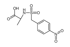 (2R)-2-[(4-nitrophenyl)methylsulfonylamino]propanoic acid Structure