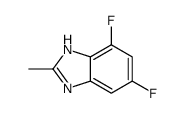 4,6-difluoro-2-methyl-1H-benzimidazole Structure