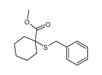 methyl 1-benzylsulfanylcyclohexane-1-carboxylate结构式