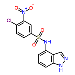 4-Chloro-N-(1H-indazol-4-yl)-3-nitrobenzenesulfonamide结构式