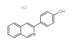 Phenol, 4-(3-isoquinolinyl)-, hydrochloride (1:1) Structure