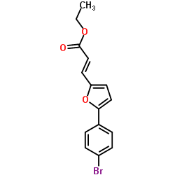3-[5-(4-BROMO-PHENYL)-FURAN-2-YL]-ACRYLIC ACID ETHYL ESTER结构式