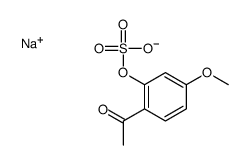 sodium,(2-acetyl-5-methoxyphenyl) sulfate结构式