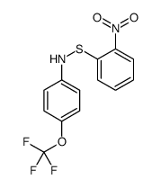 N-(2-nitrophenyl)sulfanyl-4-(trifluoromethoxy)aniline结构式