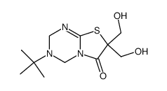 3-tert-Butyl-6-oxo-7,7-bis(hydroxymethyl)-2,3,4,5,6,7-hexahydrothiazolo(3,2-a)-1,3,5-triazine Structure