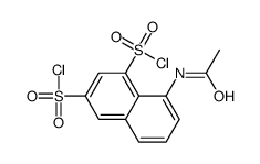 8-acetamidonaphthalene-1,3-disulfonyl chloride结构式