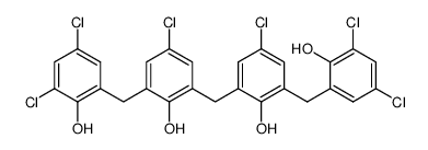 bis-[5-chloro-3-(3,5-dichloro-2-hydroxy-benzyl)-2-hydroxy-phenyl]-methane Structure