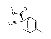 2-cyano-2-methoxycarbonyl-5-methylbicyclo<2.2.2>oct-5-ene Structure