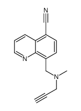 8-[[methyl(prop-2-ynyl)amino]methyl]quinoline-5-carbonitrile结构式