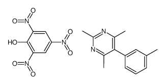 Picric acid; compound with 2,4,6-trimethyl-5-m-tolyl-pyrimidine Structure