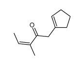 1-(cyclopenten-1-yl)-3-methylpent-3-en-2-one Structure