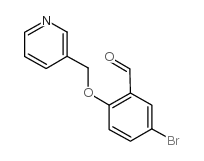 5-溴-2-(吡啶-3-甲氧基)苯甲醛结构式