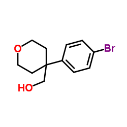 [4-(4-Bromophenyl)tetrahydro-2H-pyran-4-yl]methanol结构式