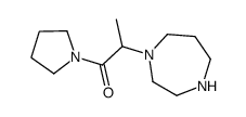 2-(1,4-diazepan-1-yl)-1-pyrrolidin-1-ylpropan-1-one结构式