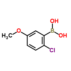 (2-Chloro-5-methoxyphenyl)boronic acid structure