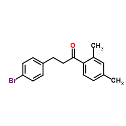 3-(4-Bromophenyl)-1-(2,4-dimethylphenyl)-1-propanone结构式