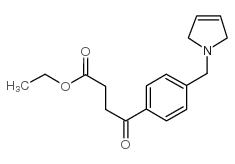 ETHYL 4-OXO-4-[4-(3-PYRROLINOMETHYL)PHENYL]BUTYRATE结构式