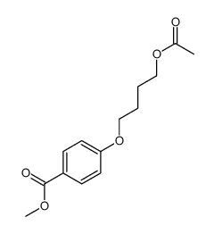 methyl 4-(4-acetyloxybutoxy)benzoate结构式