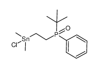 2-t-butyl-phenylphosphinylethyl-dimethylzinnchlorid Structure