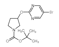 3-(5-溴嘧啶-2-氧基)吡咯烷-1-甲酸叔丁酯图片
