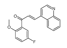 1-(5-fluoro-2-methoxyphenyl)-3-quinolin-4-ylprop-2-en-1-one结构式