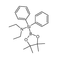 N,N-diethyl-1,1-diphenyl-1-(4,4,5,5-tetramethyl-1,3,2-dioxaborolan-2-yl)silanamine Structure