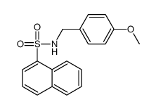 N-[(4-methoxyphenyl)methyl]naphthalene-1-sulfonamide结构式