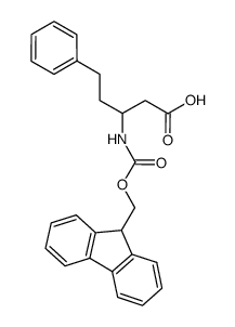 3-(9H-fluoren-9-ylmethoxycarbonylamino)-5-phenylpentanoic acid Structure