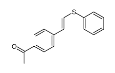 1-[4-(2-phenylsulfanylethenyl)phenyl]ethanone结构式