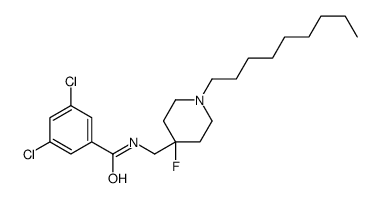 3,5-dichloro-N-[(4-fluoro-1-nonylpiperidin-4-yl)methyl]benzamide Structure